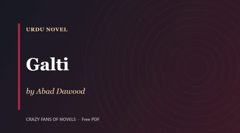 Galti by Abad Dawood – cover