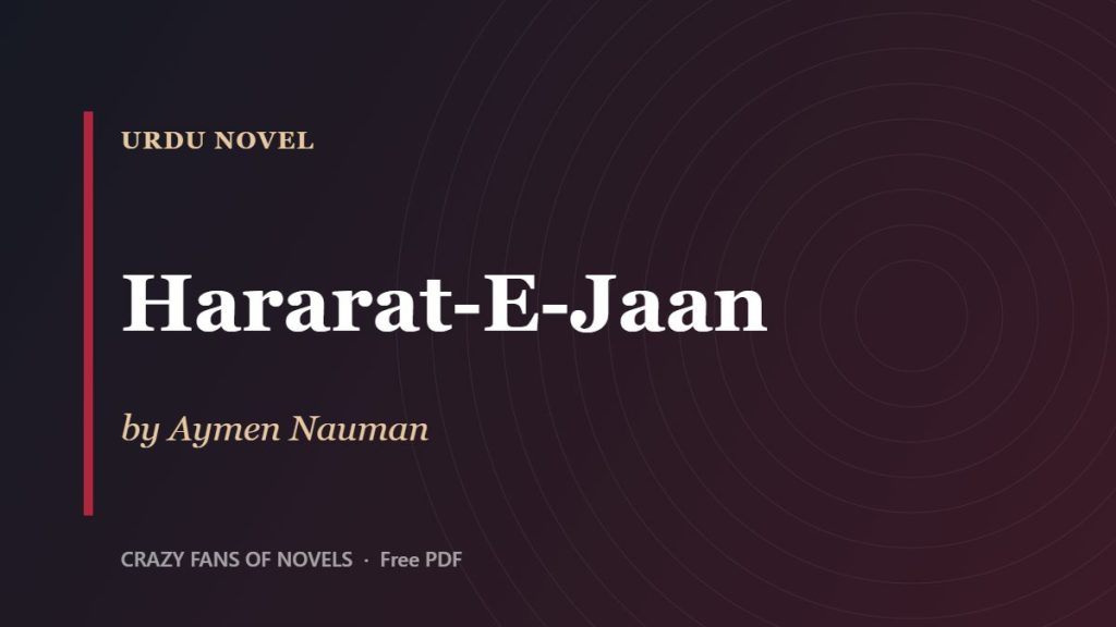 Hararat-E-Jaan by Aymen Nauman – cover