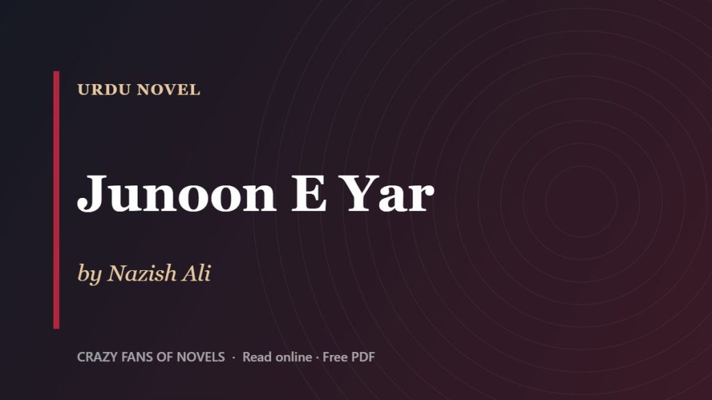 Junoon E Yar by Nazish Ali – cover