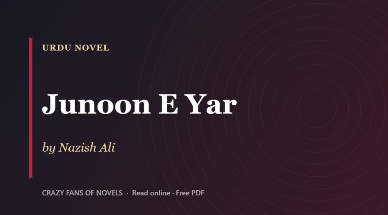 Junoon E Yar by Nazish Ali – cover