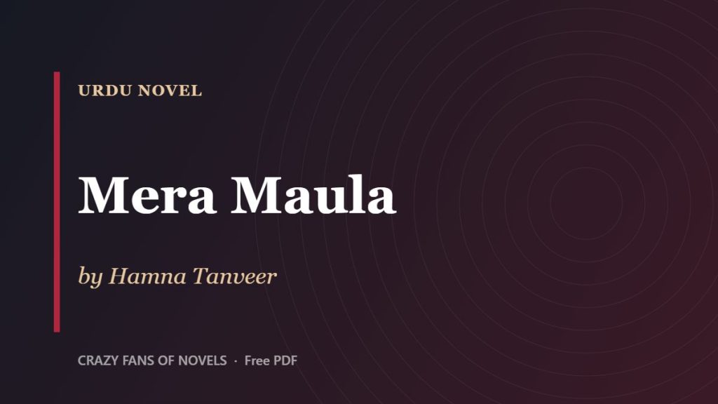 Mera Maula by Hamna Tanveer – cover