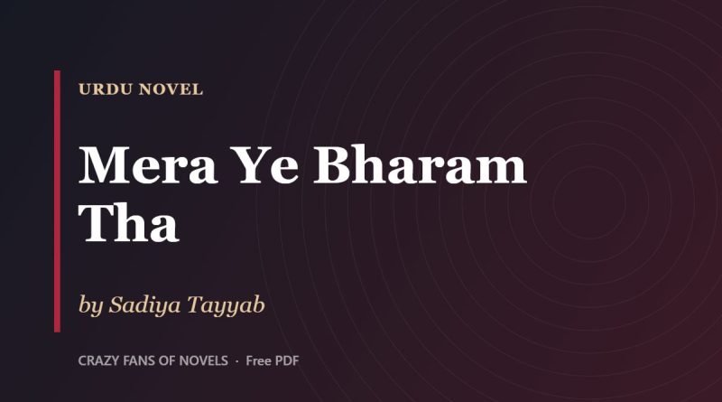Mera Ye Bharam Tha by Sadiya Tayyab – cover