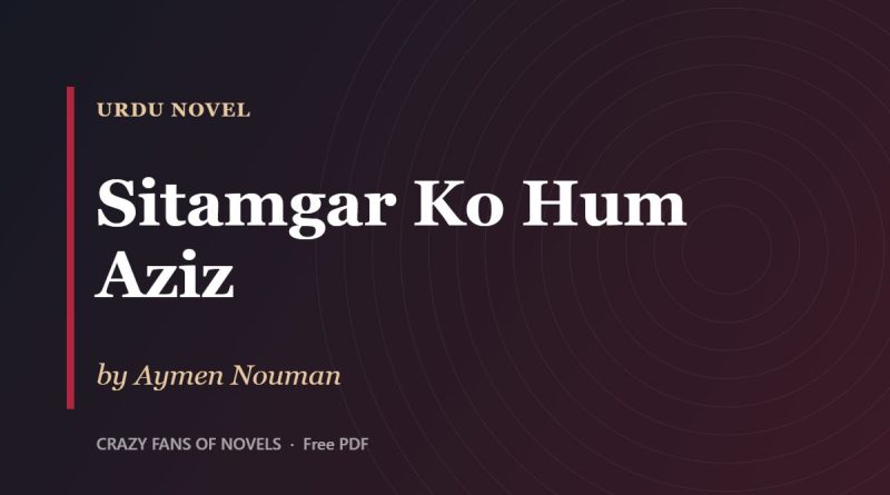 Sitamgar Ko Hum Aziz by Aymen Nouman – cover