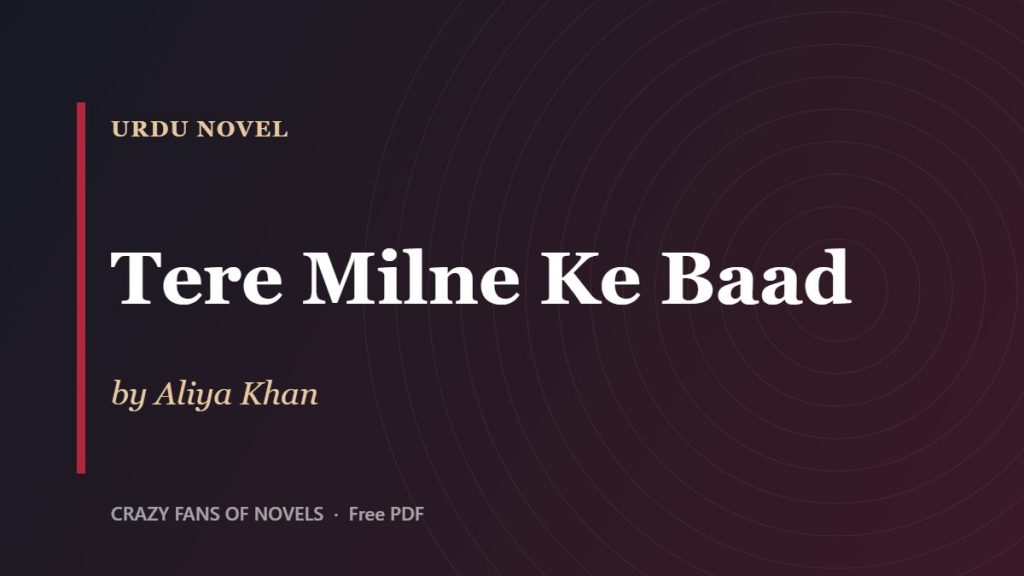 Tere Milne Ke Baad by Aliya Khan – cover