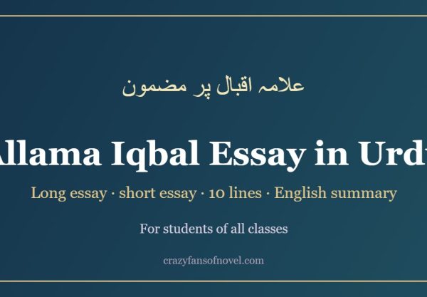 Allama Iqbal essay in Urdu for students