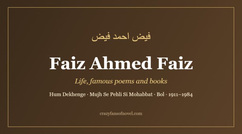 Faiz Ahmed Faiz: life, famous poems and books