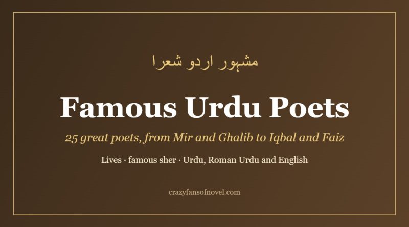 Famous Urdu poets: Mir, Ghalib, Iqbal, Faiz and more